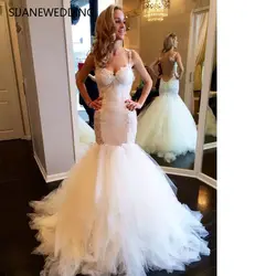 SIJANE Vestido longo branco Простой Элегантный Русалка свадебное Тонкий свадебное платье Robe de свадебное платье 0918