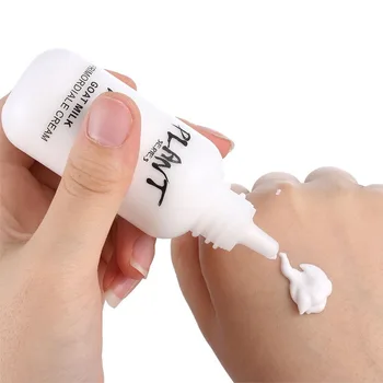 Professional Lazy Face Foundation Cream Goat Milk Revitalizing Full Coverage Waterproof Makeup Base Brighten Cover