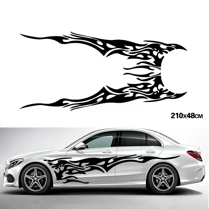 

YONGXUN, Universal 2pcs Car Stickers Whole Body Fire Flame Decor Vinyl Decals for Truck Auto Car Styling Accessories Df9