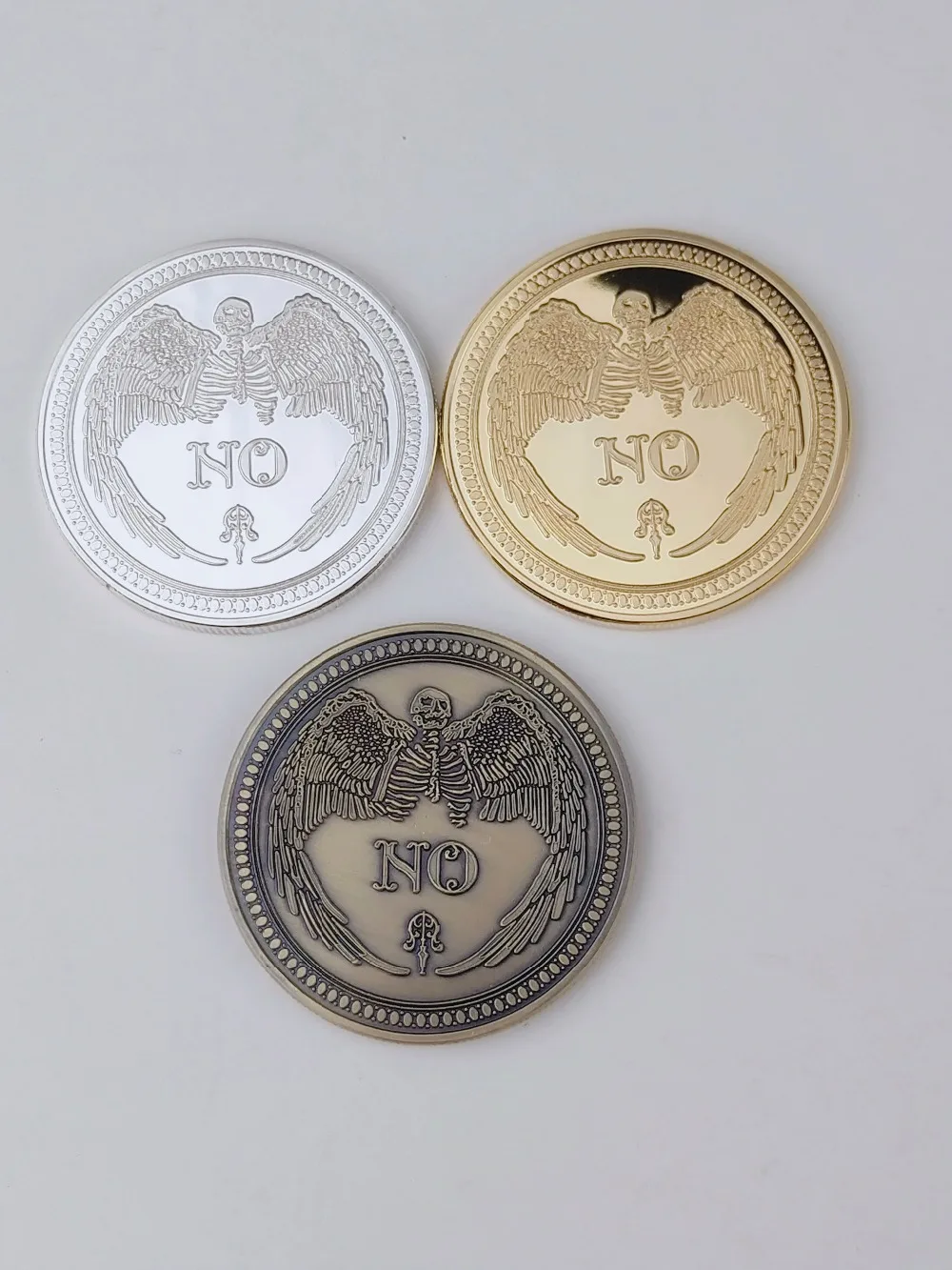 

"Yes No" Yes No Culture Art Decision Commemorative Coin Three-dimensional Retro Pattern Bronze Coins Collectibles Sun Moon Coins