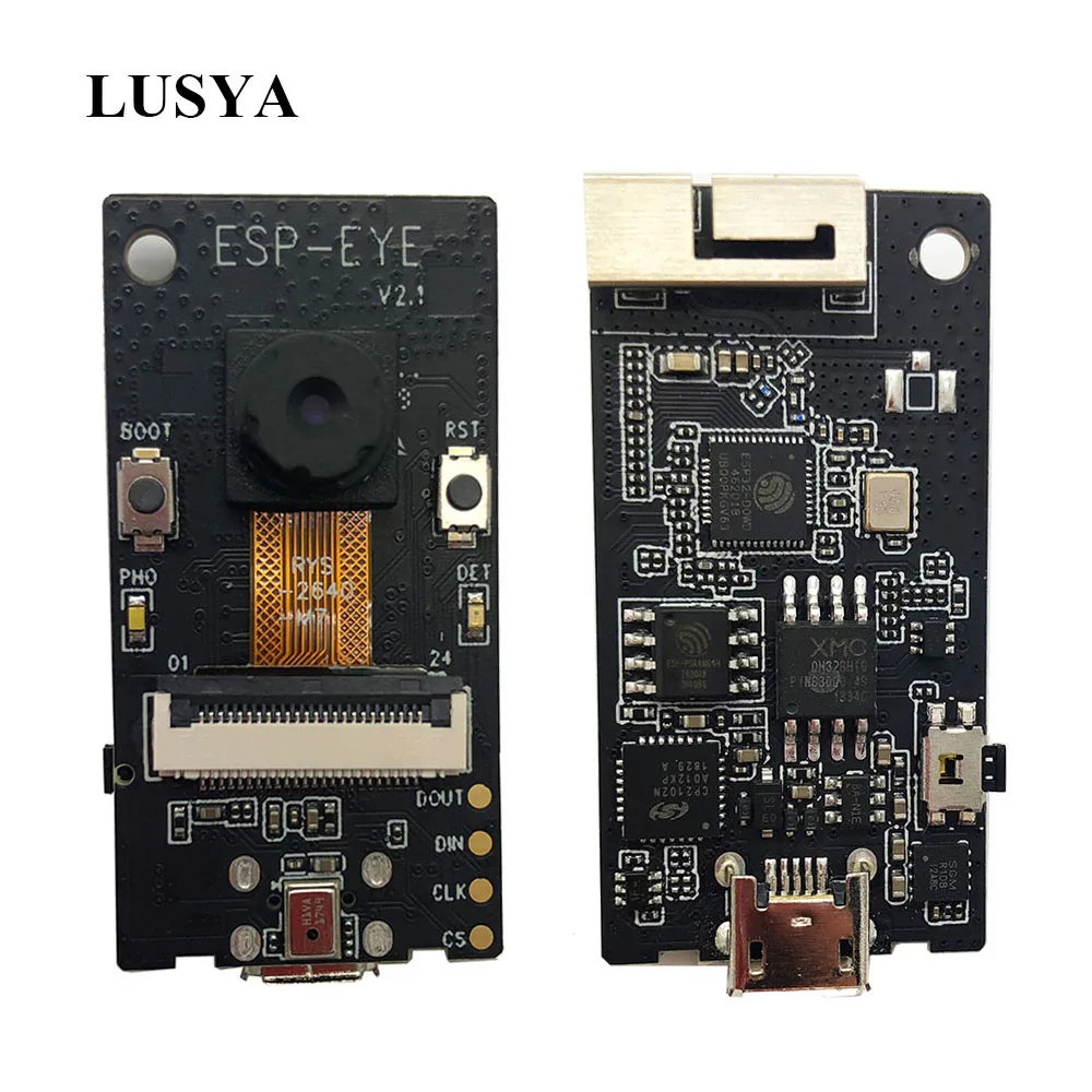 

LUSYA ESP-EYE ESP32-based development board Wi-Fi transmission 8 MB PSRAM 4 MB flash For face detectionand recognition A3-020