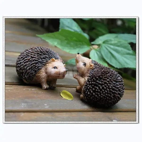 Hedgehog Garden Ornament Statue Home Garden