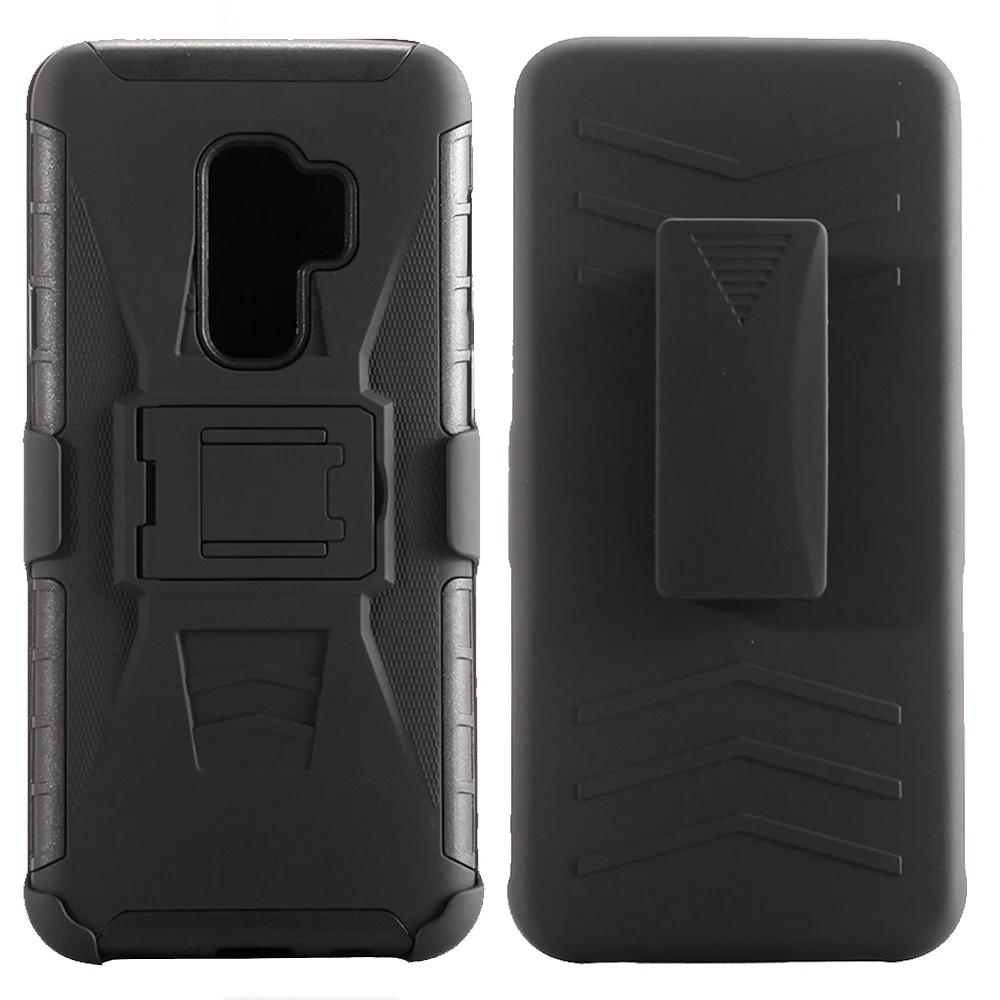 Heavy Duty Armor Case For Samsung Galaxy A6 A8 S8 S9 S10 Plus J3 J7 2018 S5 S6 S7 edge M20 Note 5 8 9 Shockproof Cover Belt Clip