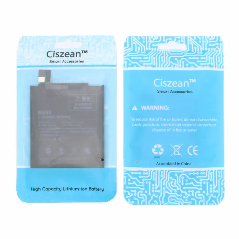 Аккумулятор Ciszean 1x BM46 для Xiaomi Redmi Note 3 Mi Note3 Pro prime аккумулятор 4000 мАч мобильный