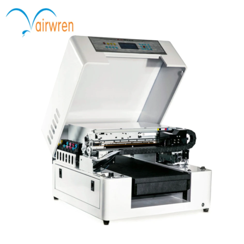 

A4 Size Flatbed Phone Case Printing Machine With Embossed Effect UV LED Printer For Leather Card Free RIP Software