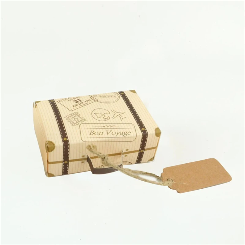 1 шт. винтажная креативная Горячая новинка мини чемодан коробка для конфет свадебный подарок упаковка для конфет коробка для выпечки