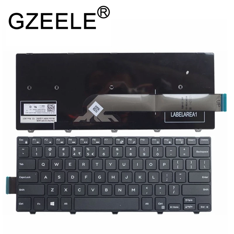 GZEELE новый для Dell Inspiron 14-3000 Серия 3441 3442 3443 3451 3452 3458 3459 5447 клавиатура с каркасом для ноутбука нас нет с подсветкой английский свяжитесь с нами