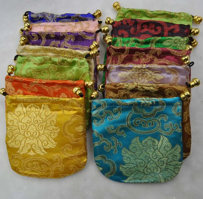 wholesale 11*11cm silk pouches bags for jewelry packing giftin Jewelry