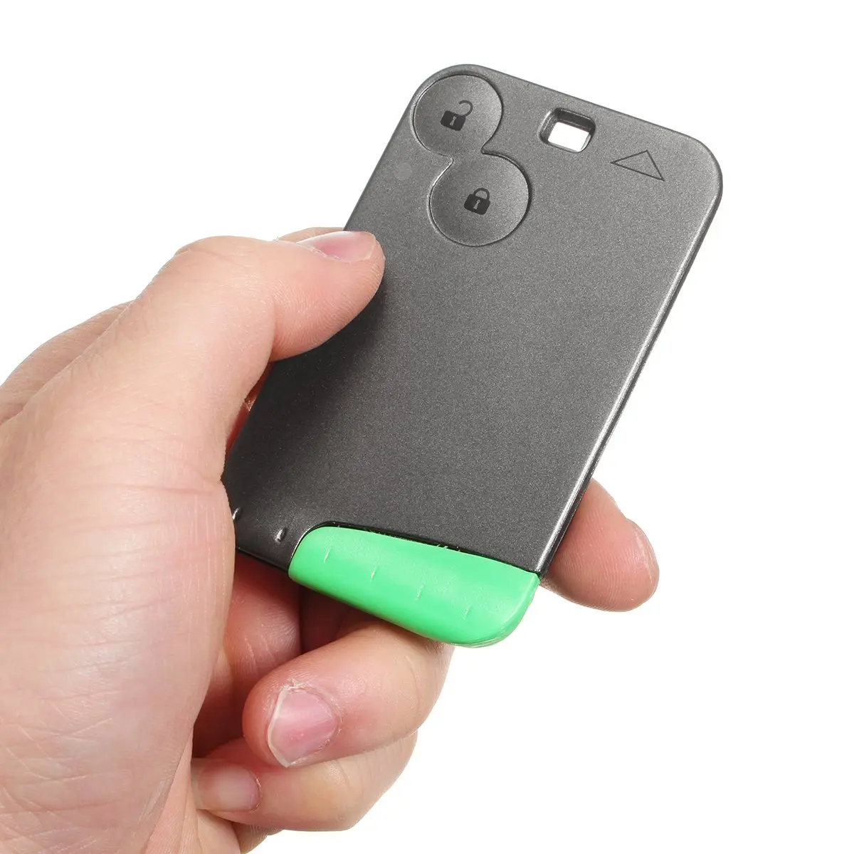 

New Dark Grey 2 Button Lock Unlock Remote Key Card w/ Circuit Board For Renault Laguna Espace