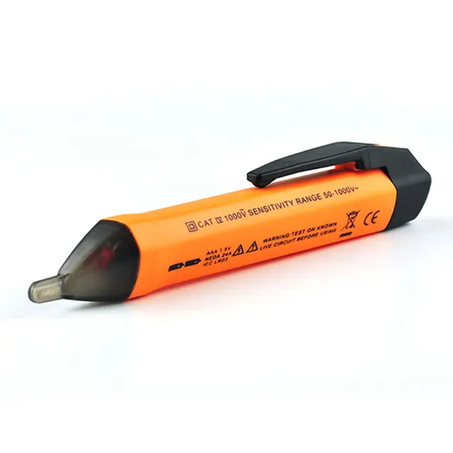 VD03 Digital Control Non Contact Voltage Tester Pen Detect LED Light Audible Alarm 50~1000V AC Sensor Auto shutdown Tool VD03 Digital Control Non Contact Voltage Tester Pen Detect LED Light Audible Alarm 50~1000V AC Sensor Auto shutdown Tool