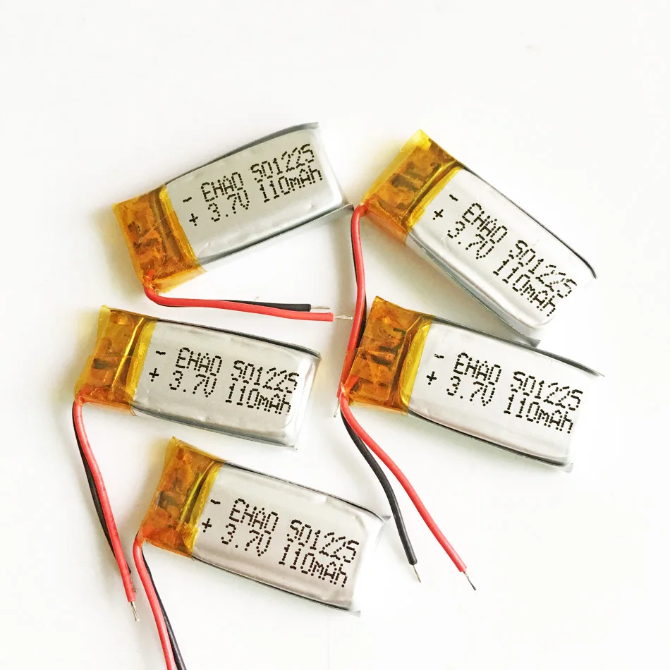 Лот 5 шт 3 7 V 110mAh 501225 литий полимерный LiPo аккумуляторная батарея для Mp3 Mp4 PAD DVD