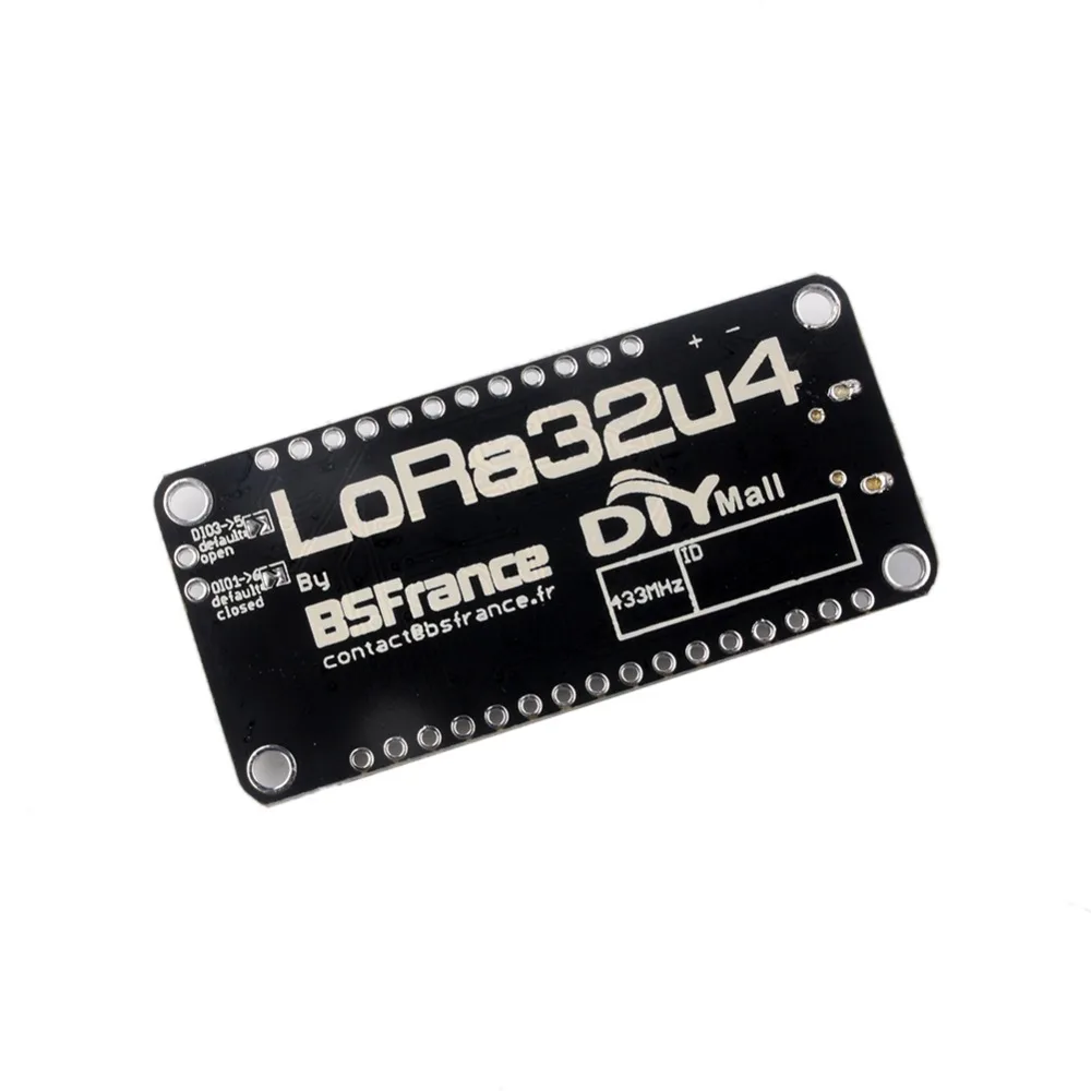 LoRa32u4 433 МГц RA02 Lora модуль макетная плата IOT LiPo Atmega328 SX1278 для Arduino+ антенна и JST-PH2.0MM-2P кабель RCmall