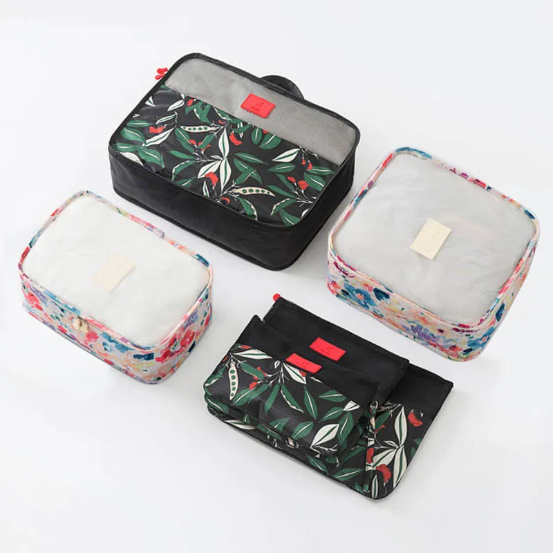 Travel Bag Set Waterproof Packaging Cube Portable Clothing Sorting Luggage Travel Bag Accessories Consumable Supplies Products