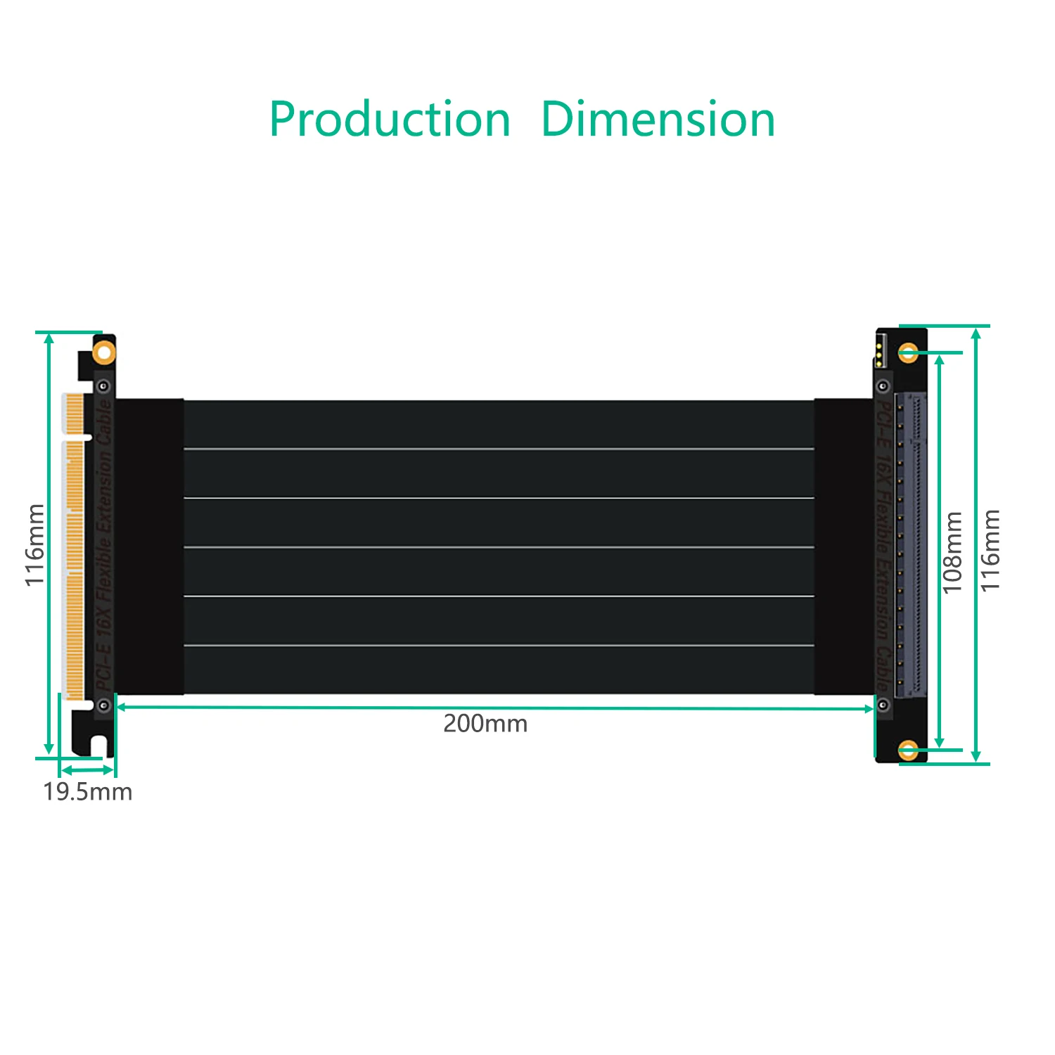 Новая модель PCI-E 3,0 16X видеокарта вертикальная подставка/основание с RGB светодиодный светильник и PCI-E удлинитель DIY ATX чехол