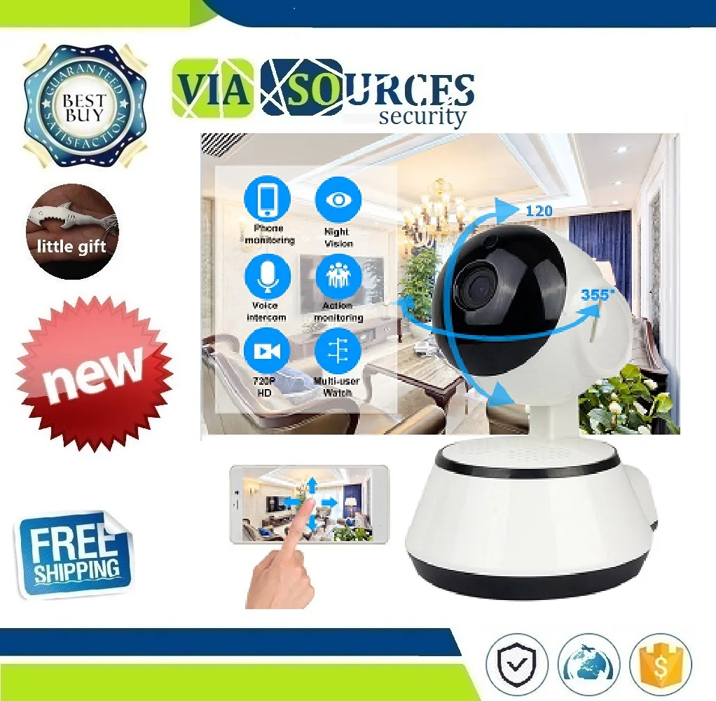 

Baby Monitor Portable WiFi IP Camera 720P HD Wireless Smart Baby Camera Audio Video Record Surveillance Home Security Camera