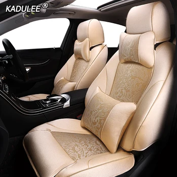 

KADULEE Custom fabric car seat cover For Venucia D50 R50 R50X R30 T70 T70X T90 M50V D60 T60 Isuzu D-MAX mu-X car seats covers