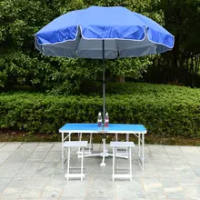 Регулируемые по высоте наборы уличной мебели 1 стол 4 стула складной стол портативный Кемпинг Пикник складной AL сверхлегкие столы