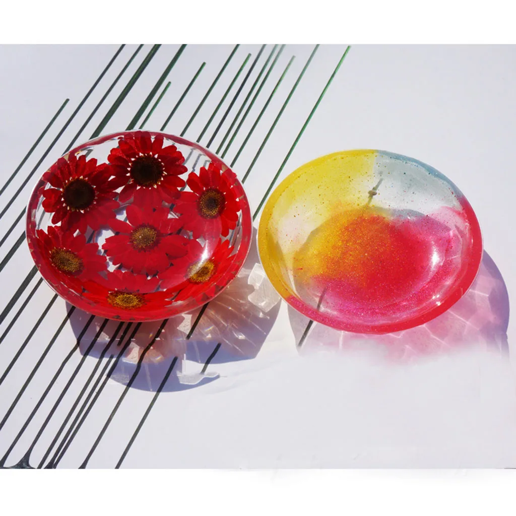 2pcs Bowl Dish Silicone Mold Mould Casting Resin for Jewelry Pendant Bang