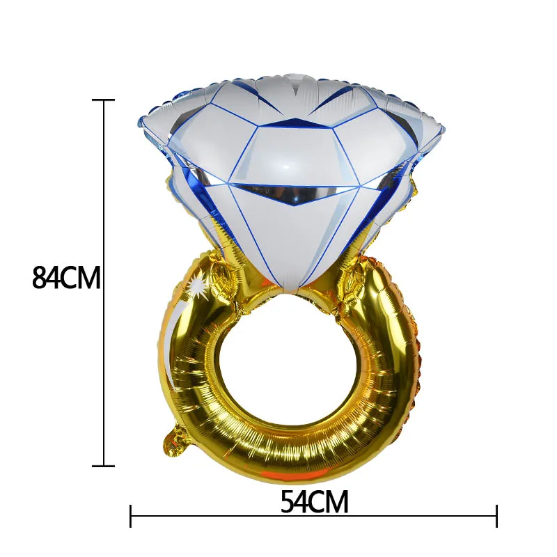 1 шт Новый Обручение кольцо невесты надувной шар из алюминиевой фольги кольцо с бриллиантом в форме Алюминий воздушные шары для свадьбы