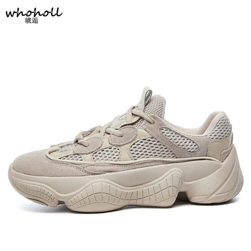 

WHOHOLL 2018 Spring Winter Women Casual Shoes Suede Leather Platform Shoes Women Sneakers Ladies White Trainers Chaussure Femme
