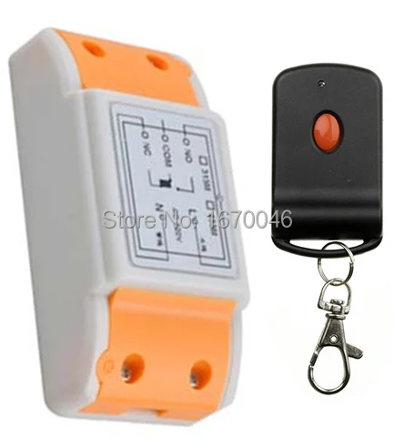 

AC220V 1CH 10A RF Wireless Remote Control Switch System teleswitch transmitter & receiver relay Receiver Smart Home Switch
