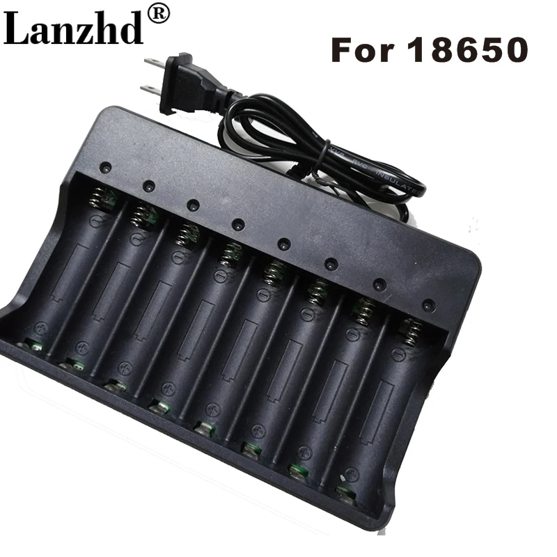 Lanzhd 2/4/8 слота интеллектуальное зарядное устройство с защитой от короткого