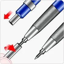 Свинцовый держатель аналогичный Staedtler карандаш немецкий стиль 2 мм механический карандаш синий карандаш 2 мм Заправка Быстрая