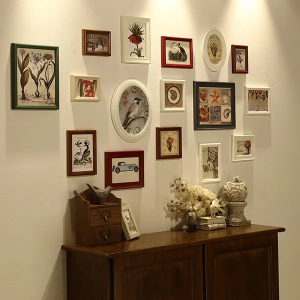 16 шт. настенные рамки для фотографий гостиной|Рамка| |