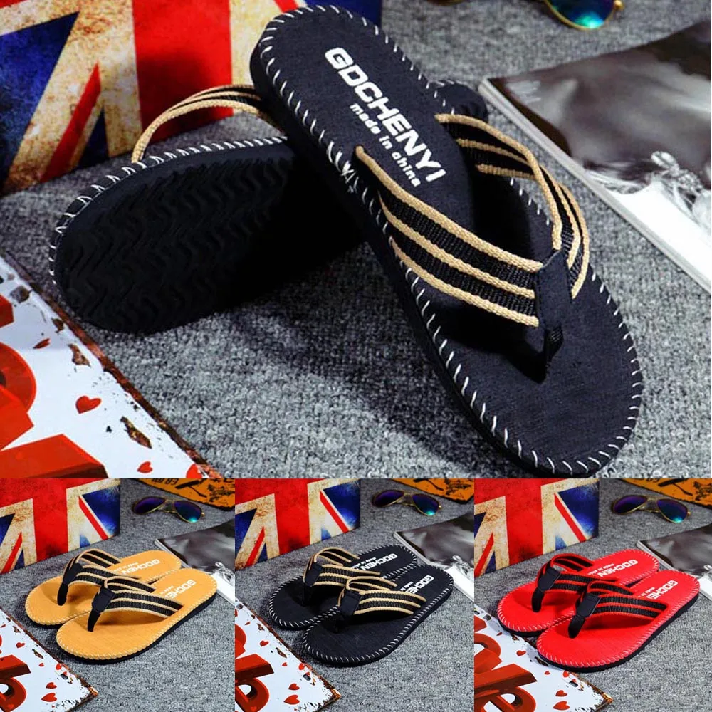 Летние вьетнамки мужские повседневные тапочки уличные домашние тапочки на плоской подошве пляжные шлепанцы Мужская обувь chinelo masculino@ py