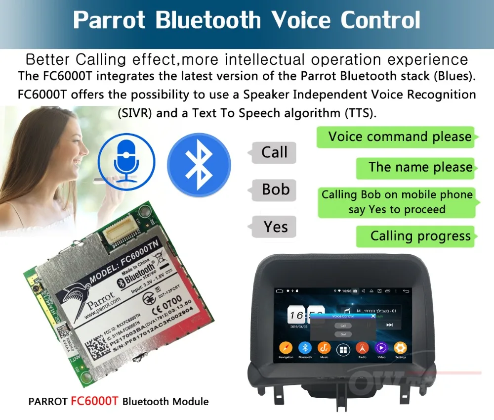 " ips Восьмиядерный 4 Гб ram+ 64 Гб rom Android 9,0 автомобильный DVD радио gps для Ford Tourneo Courier DSP CarPlay Parrot BT