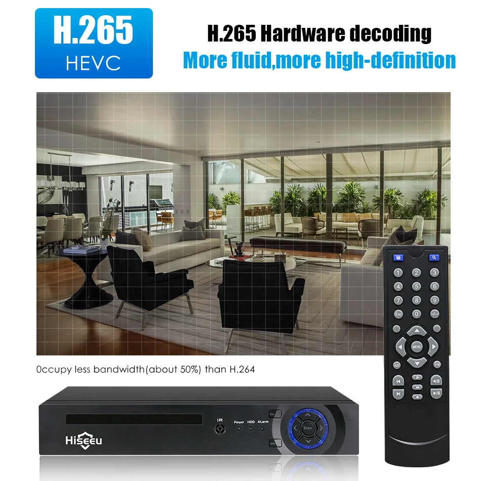 Hiseeu 4CH 8CH 4MP 5MP PoE NVR для POE ip-камеры системы наблюдения H.265 48V 802.3af ONVIF CCTV NVR XMEYE APP