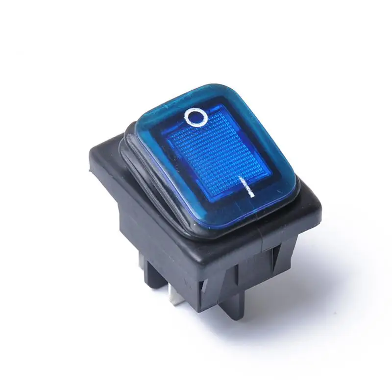 

LumiParty 12V On-Off 4Pin Boat Car Rocker Switch 2 Speed Latching Waterproof Switch 12V four-legged two-speed switch r30