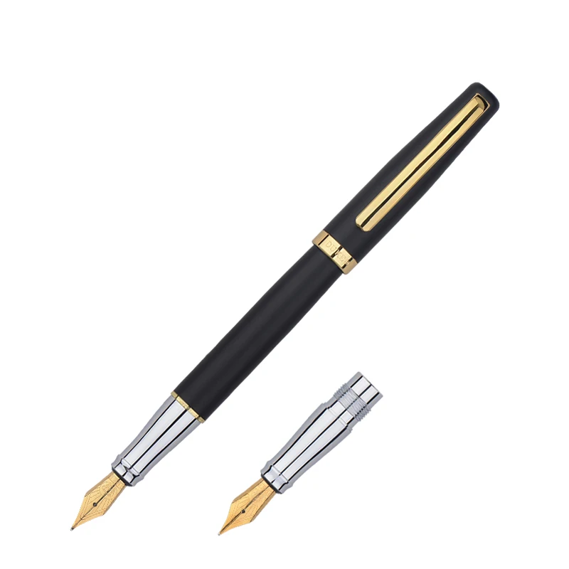 Conjunto de Duas Pontas com Caixa de Presente Ideal para Escrita e Pintura Caligrafia Fountain Duke 209 Aço Cor Preto Fosco & Pen 2 Caligrafia & Fountain Pen Duke 209 Aço