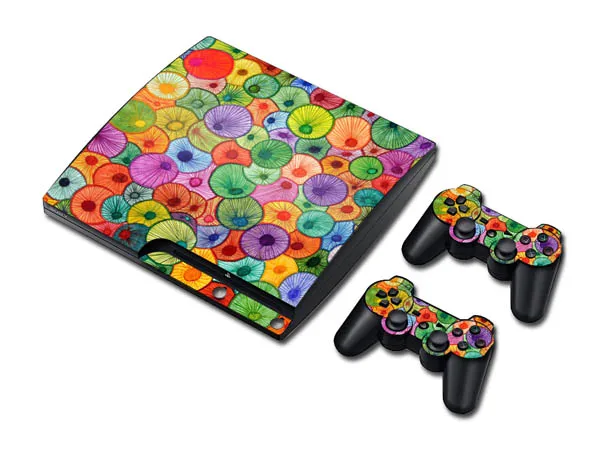 Cheap OSTSTICKER Colorful Spots Design Vinyl Sticker For Sony Playstation 3 Slim Console and Controllers free shipping Cheap OSTSTICKER Colorful Spots Design Vinyl Sticker For Sony Playstation 3 Slim Console and Controllers free shipping