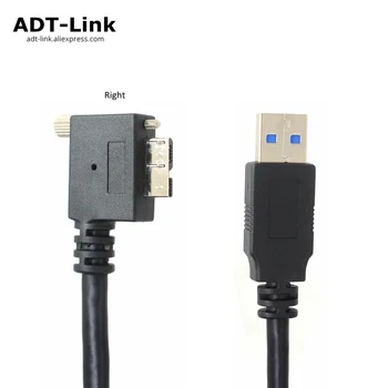 

Robot Machine Vision Cable Right Angle USB AM TO Micro B Industrial Camera Cables Data Interface USB 3.0 Micro-B With M2 Screws