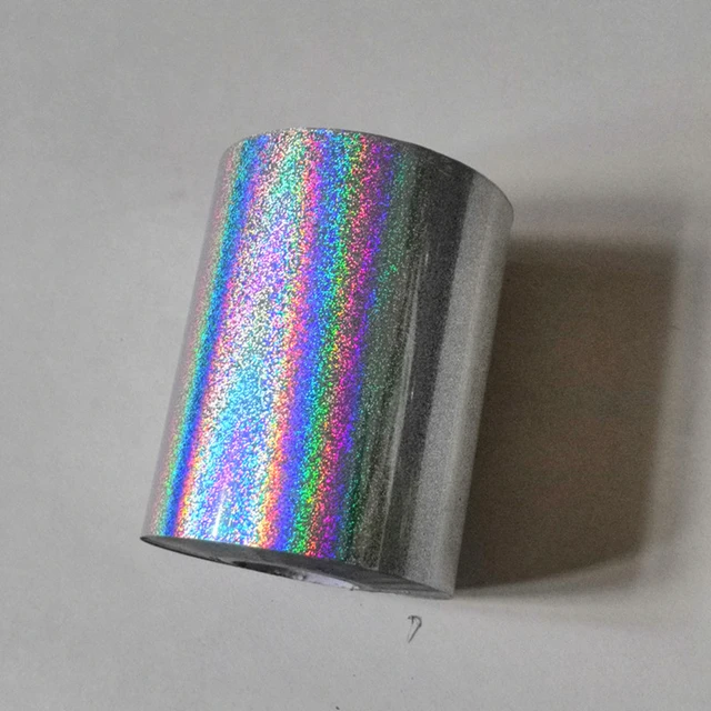 Holographic Foil Hot Stamping Foil Silver Quicksand Pattern Hot Press On  Paper Cards Or Plastic Meterials Transfer Film - Washi Tape - AliExpress