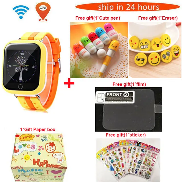 TWOX оригинальные gps умные часы Q750 Q100 gw200s Детские часы с Wi-Fi SOS устройство обнаружения вызова трекер для детей безопасный PK Q50 Q90 - Цвет: orange package 1