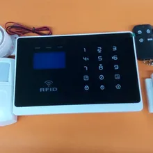 GSM сигнализация с rfid-картой и сенсорной клавиатурой английский/французский/испанский опционально