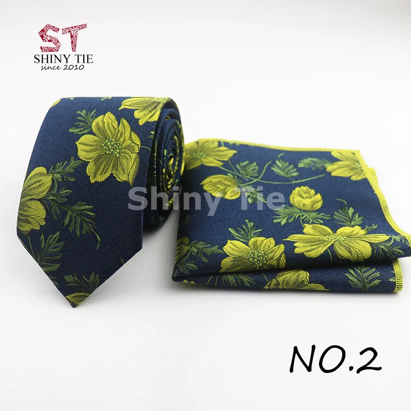 Мужской полиэстер галстук в цветочек листья Пейсли 7 см красивый карман квадратный 24*24 см галстук для вечеринок набор много элегантный платок подарок
