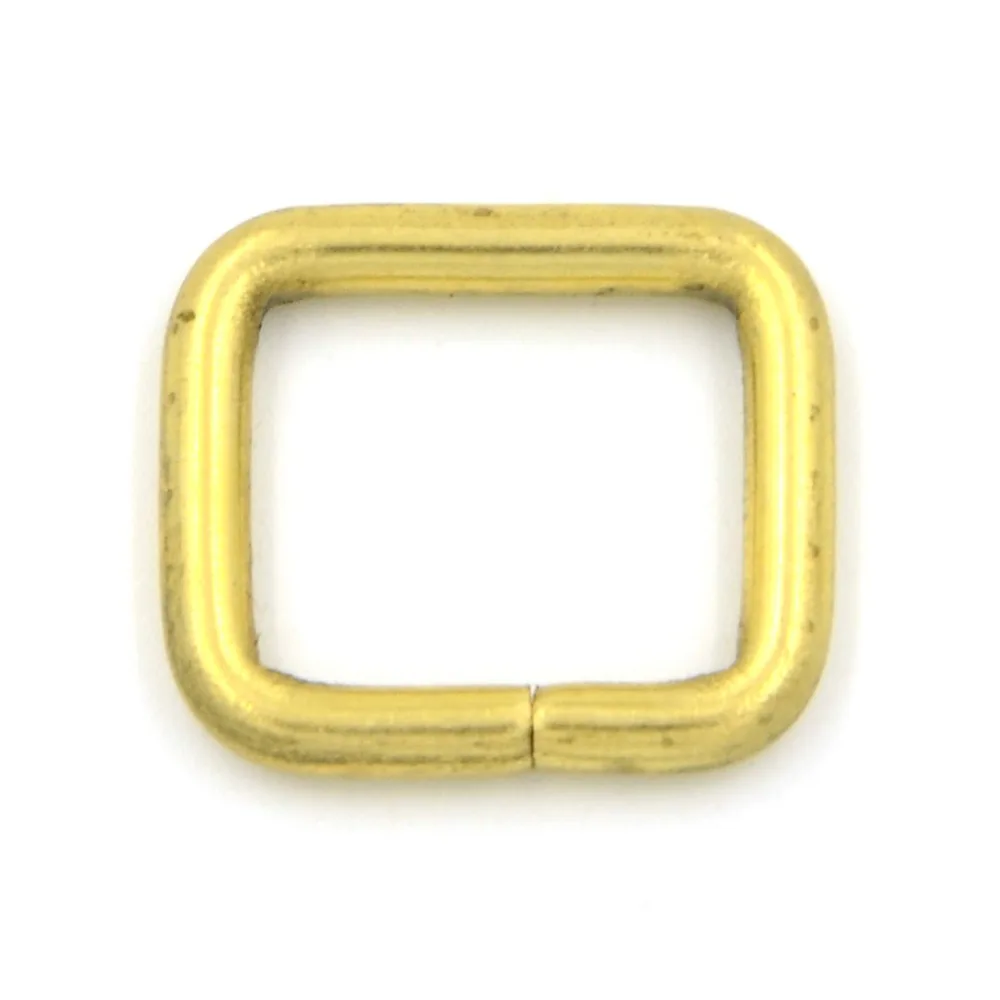 Buy 5pcs 16mm Brass Rectangle Rings Buckles Belt