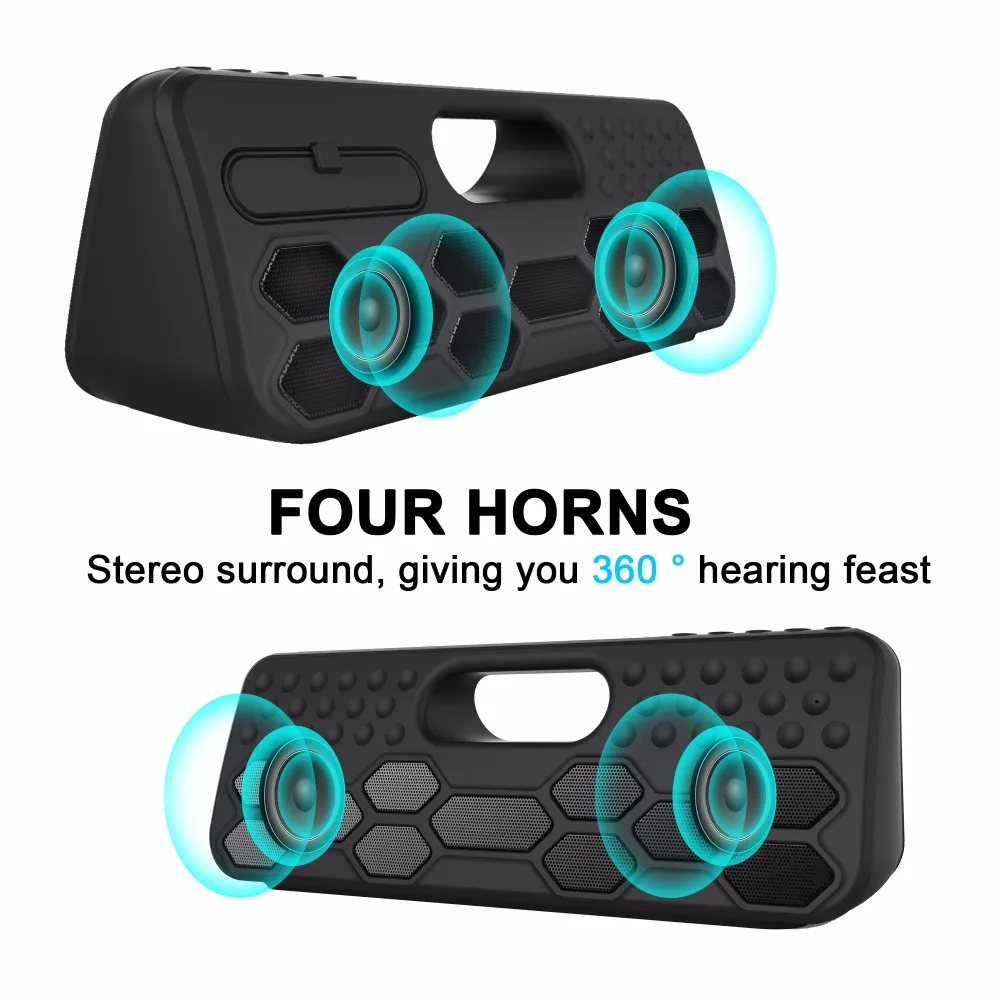SVPRO Subwoofers Bluetooth Speaker,Wireless Home Speaker With TWS Louder Volume,Super Bass Outdoor Waterproof Speaker