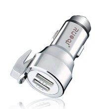 2.4a 1a matel автомобильное зарядное устройство для зарядки мобильного телефона