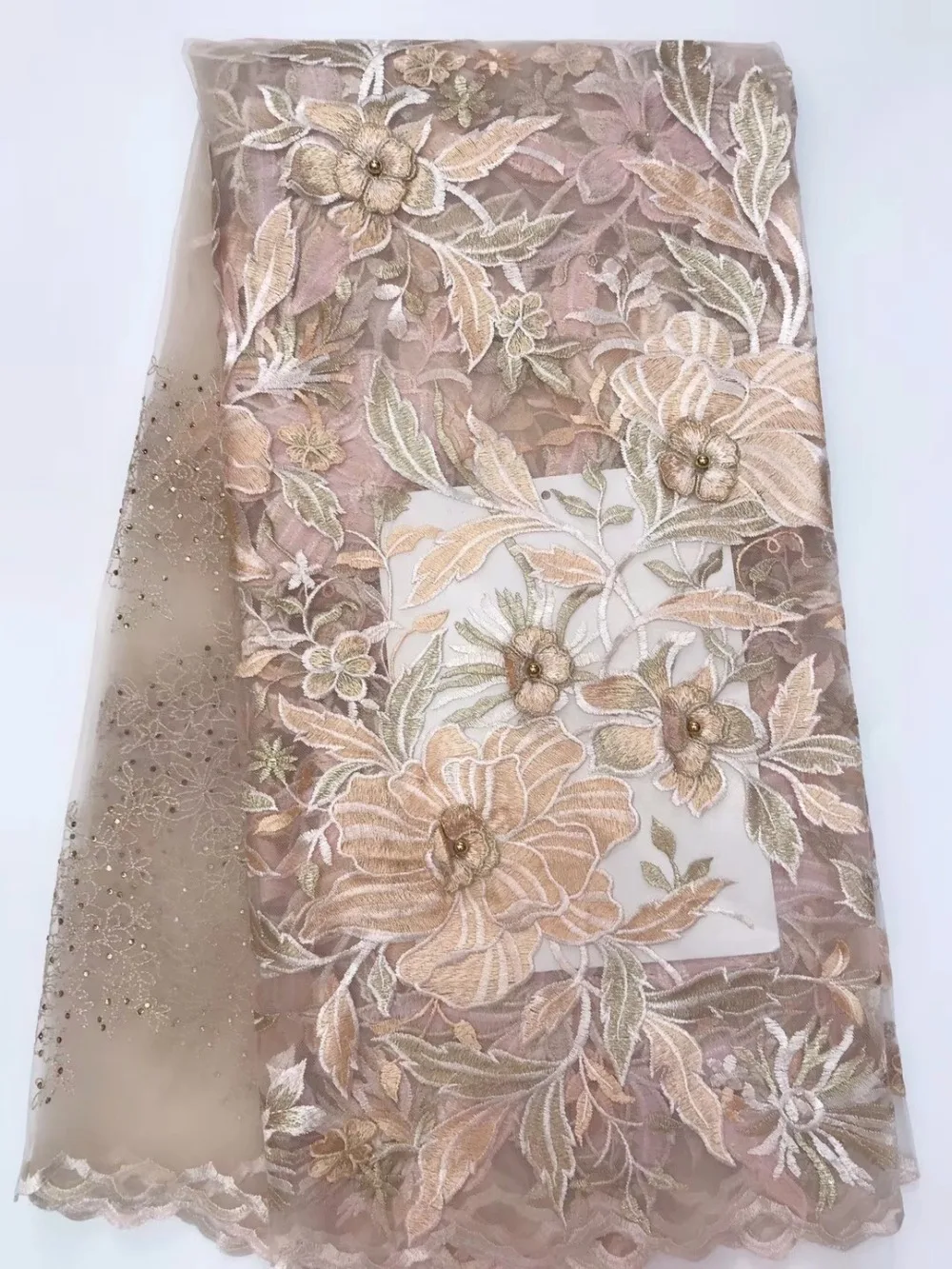 

2018 Latest French Nigerian Laces Fabrics High Quality Tulle African Laces Fabric Wedding African French Tulle Lace