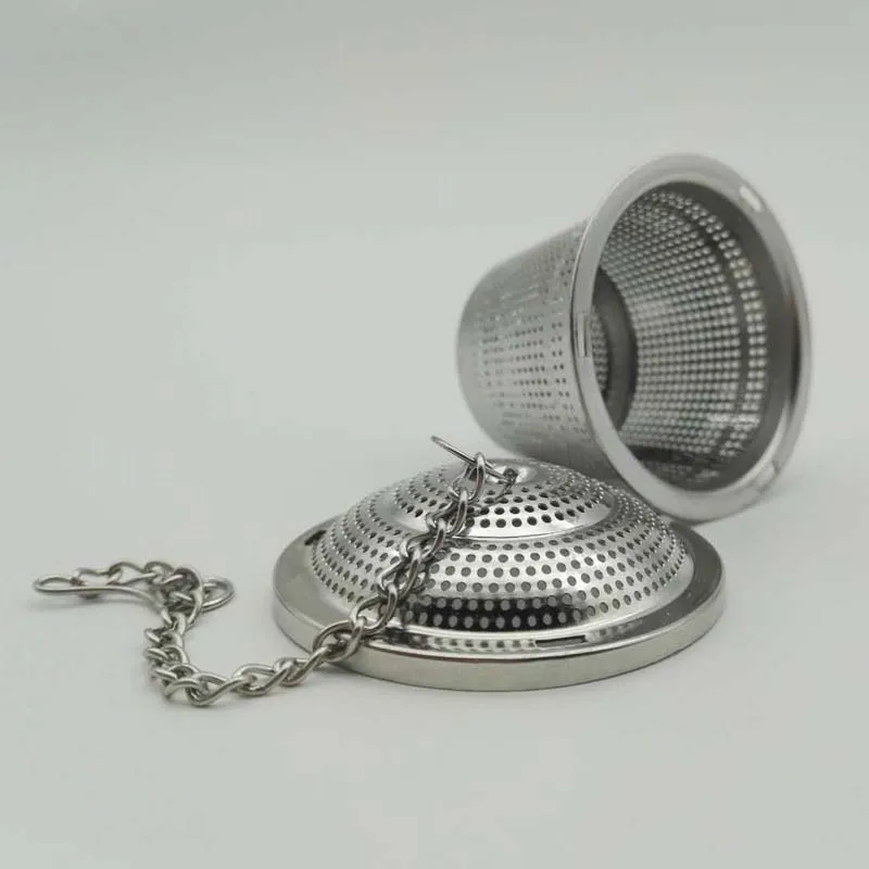 1Pc Stainless Steel Tea Strainer Mesh Infuser Basket Loose Tea Leaf