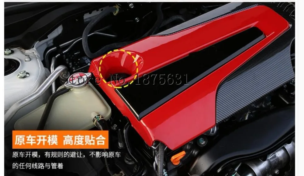 

2016 2017 2018 FOR Honda Civic Engine dust cover 1.5T Cited cover decorative Hood cover decoration( Top Cover)for left drive