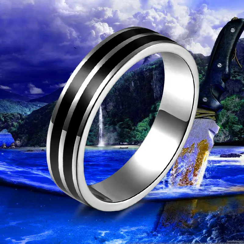 Titanium Band Rings Silver Plated Brushed Wedding 316L Stainless Steel Solid Ring Men Women Gift R37