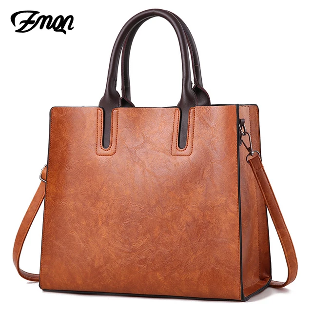 Zmqn Luxury Brands Bags Womens Leather Handbags Large Capacity Retro Zmqn Luxury Brands Bags Womens Leather Handbags Large Capacity Retro Vintage Hand Top Handle