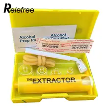 Вакуумная присоска для лекарств практичная желтая альпинистская экстрактор яда портативное оборудование из АБС прочная аптечка