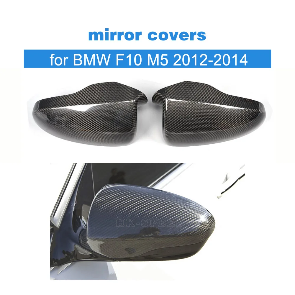 

Carbon Fiber Add on Style Auto Side Rearview Mirror Trim Covers Caps for BMW F10 M5 2012-2014