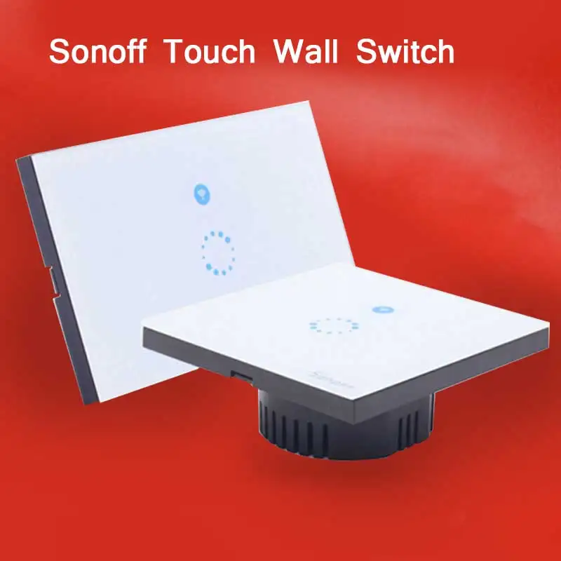 Itead Sonoff Wifi Touch Wall Switch 1 Gang Wifi Led Touch Timer Switch Glass Panel Controller
